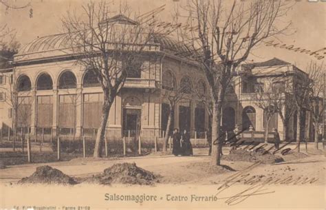 Cartoline Salsomaggiore Parma Emilia Romagna Teatro Ferrario Viaggiata