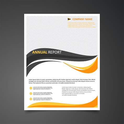 Plantilla De Informe Anual Elegante Vector Gratis