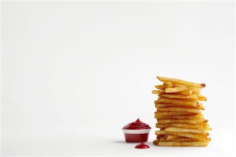 Premium Photo Crispy French Fries With Ketchup