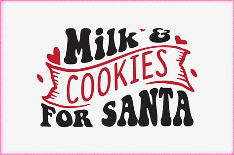 Retro Milk And Cookies For Santa Svg Graphic By Diycraftsy · Creative Fabrica