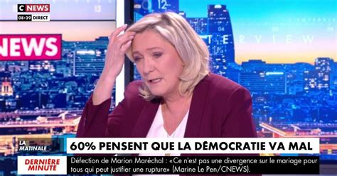 C Est Violent Marine Le Pen Sous Le Choc Apr S Les Propos De Sa