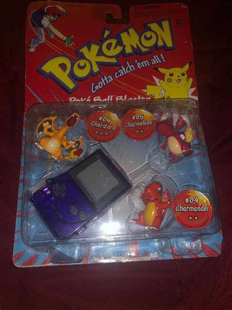 1998 Pokemon Pokeball Blaster Wbattle Discs Charmander Charmeleon