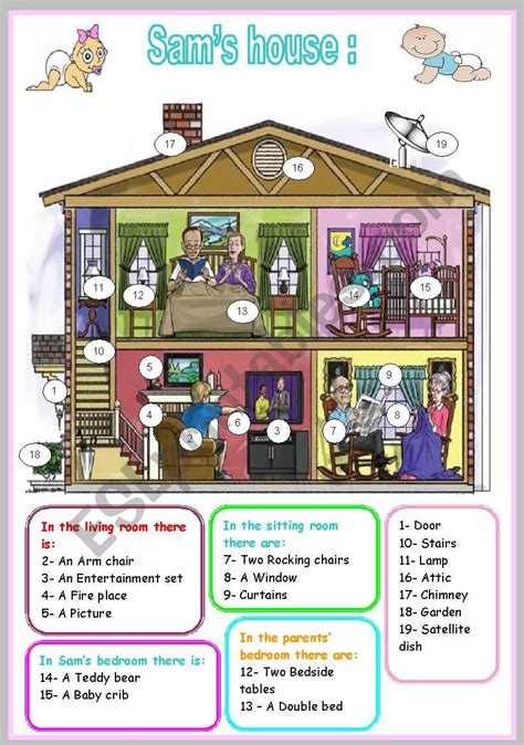 Sams House ESL Worksheet By Ben 10