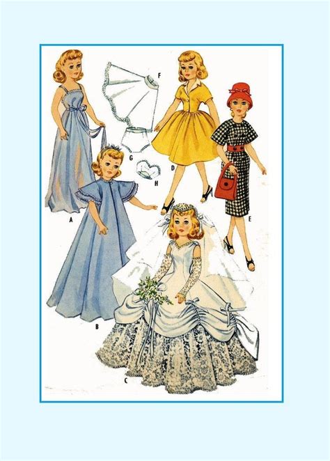 Revlon Doll Clothes Pattern In Digital Pdf Format Toni