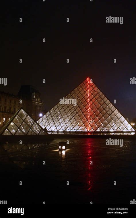 The glass pyramid of the Louvre, Paris, France Stock Photo - Alamy