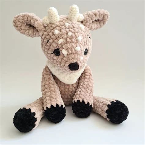 Deer Handmade Toy Forest Animal Toy Plush Deer Toy Velvet Deer