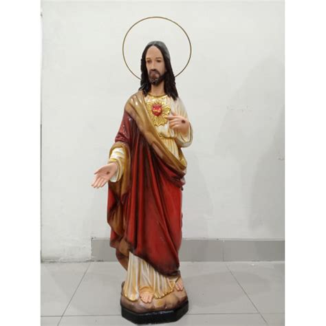 Jual Patung Rohani Tuhan Yesus Hati Kudus Merah Cm Include Packing