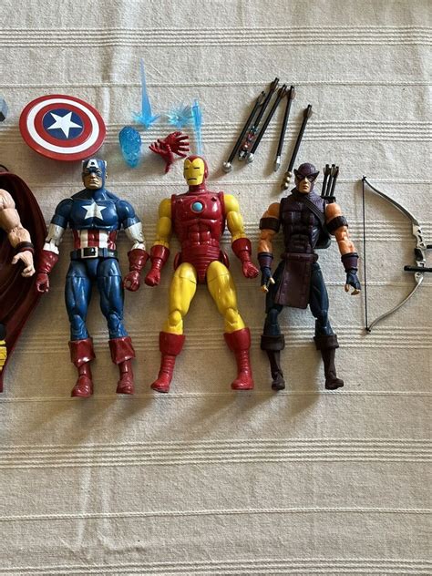 Marvel Legends Avengers Lot Thor Capt America Iron Man Vision Hawkeye