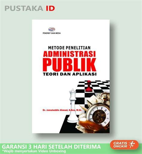 Jual Buku Metode Penelitian Administrasi Publik Teori Dan Aplikasi Di