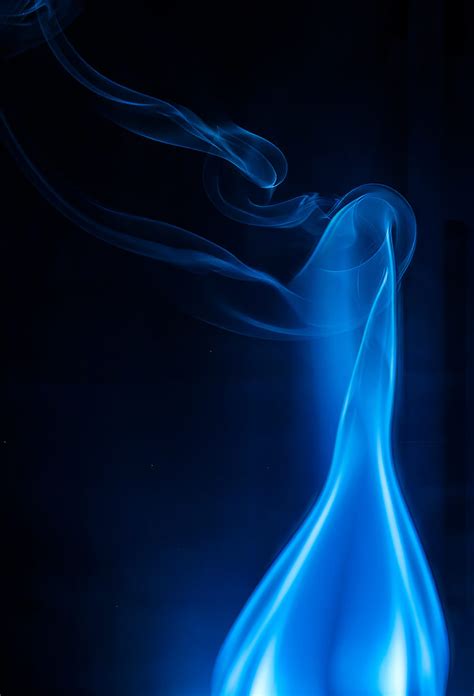 Blue Smoke Abstract | Photographic Wall Art