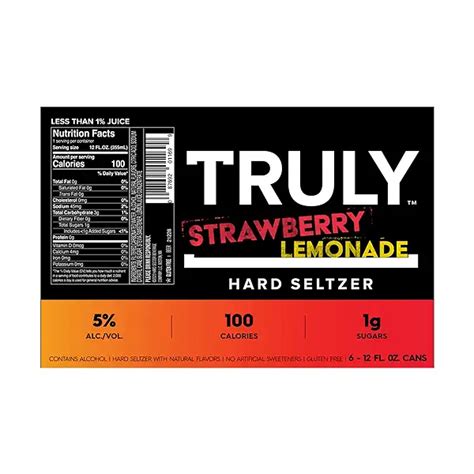 Hard Seltzer Strawberry Lemonade Spiked And Sparkling Water 6pk 12 Fl