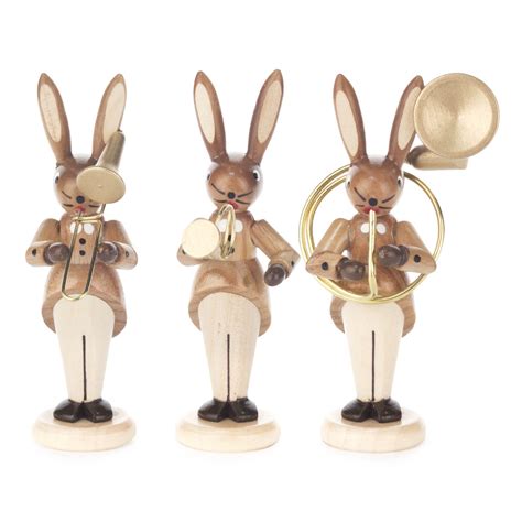 Rabbits With Instruments Dregeno Seiffener Originale