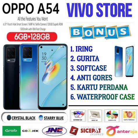 Promo OPPO A54 RAM 6 128 GB GARANSI RESMI OPPO INDONESIA A17K 3 64