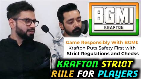 Krafton Put Strict Regulations For Players Youtube