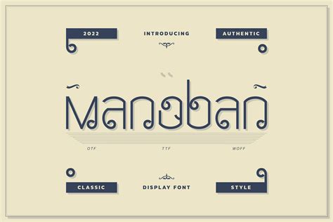 Manoban Font By Infernotype3 · Creative Fabrica