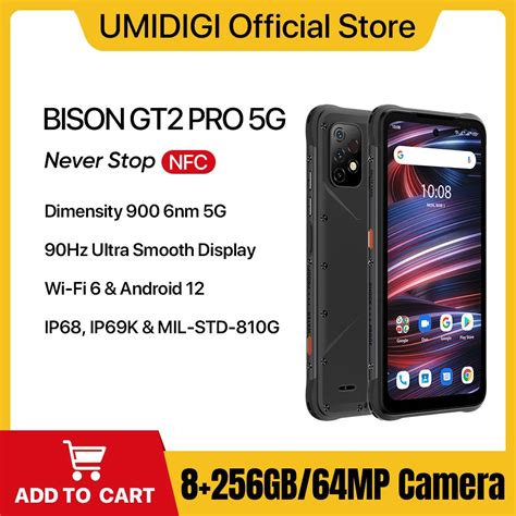 G Waterproof Phone Umidigi Bison Gt Pro Nfc Ip Ip K Mp