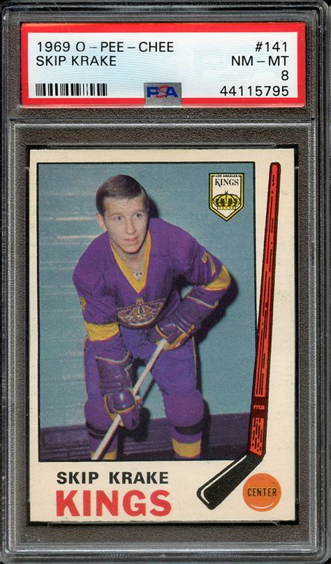 Lot Detail 1969 O PEE CHEE 141 SKIP KRAKE PSA NM MT 8