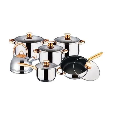 Kaisa Villa KV 1004 Stainless Steel 12 Pcs Cookware Set Kiupi Online