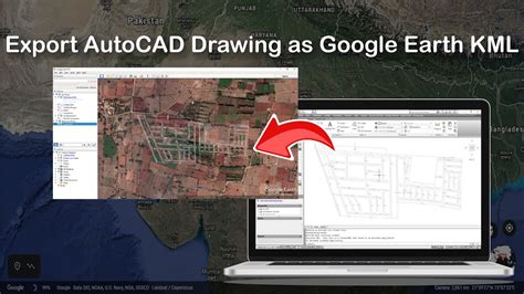 Export Autocad Drawing As Google Earth Kml Youtube