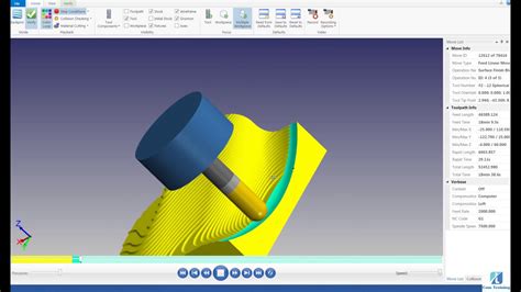 Mastercam2017 Video Tutorial 3d Surface Milling Youtube