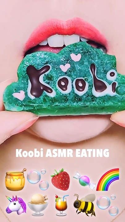 Asmr Emoji Food Kohakuto Mukbang 코하쿠토 먹방 Sped Up Eating Sounds Edible