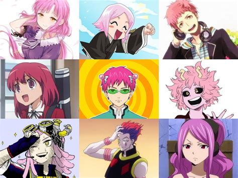 Pink Hair Characters