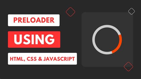 Preloader Using HTML CSS JavaScript YouTube