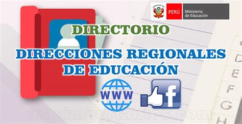 Directorio De Direcciones Regionales De Educaci N Dre Y Gre