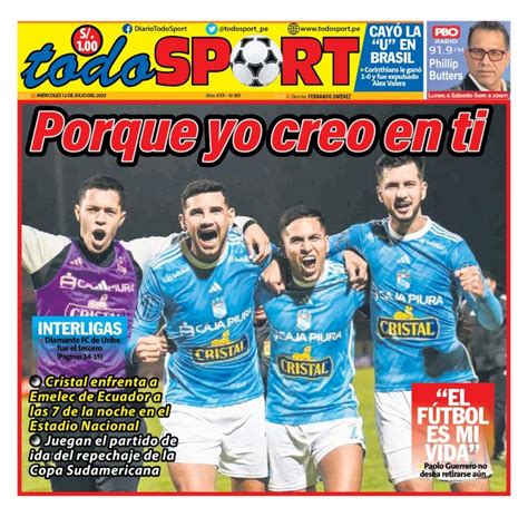 Portada Impresa Diario Todo Sports 12072023 Todo Sport