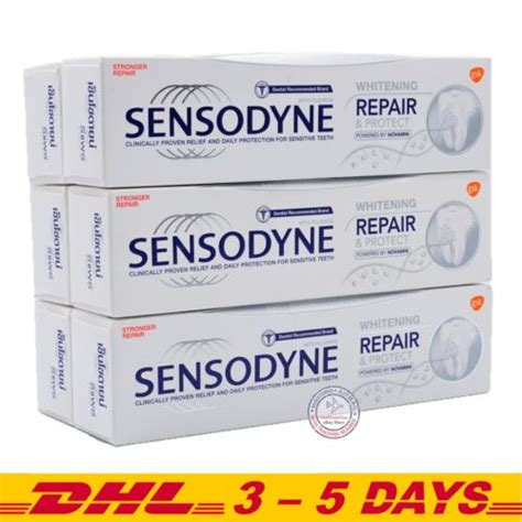 Sensodyne Repair And Protect Whitening Toothpaste 100g X 6 Ebay