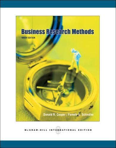 Business Research Methods E With Cd Cooper Donald Schindler