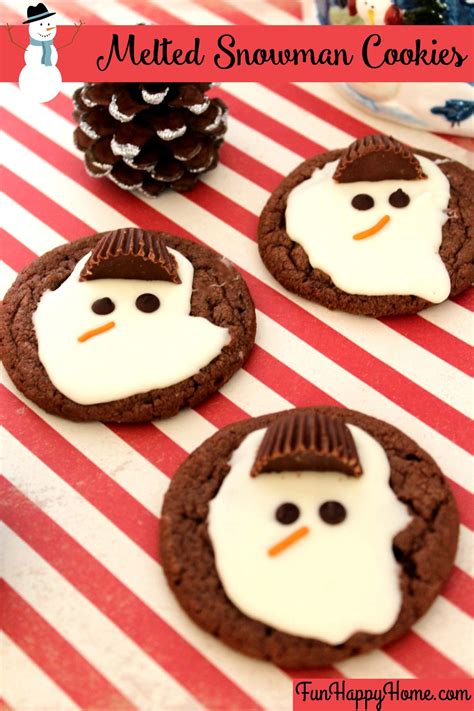 Melted Snowman Cookies Snowman Cookies Recipe Melted