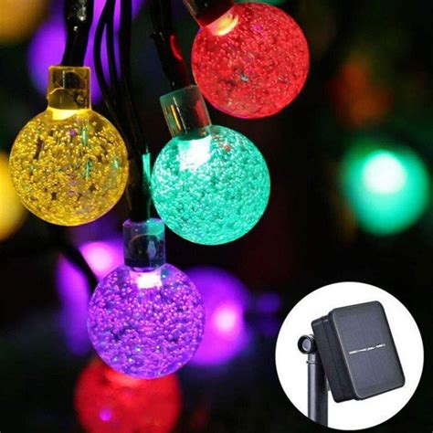 Solar Powered Led String Light Garden Path Yard Decor Lamp Walmart