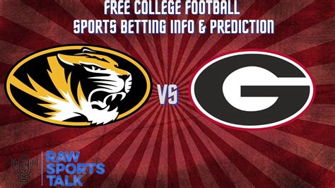 Missouri Vs Georgia Week 5 10 1 22 College Football Sports Betting Info