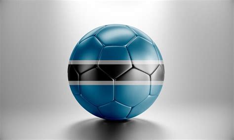 Bola De Futebol D Bandeira Do Pa S Botswana Bola De Futebol