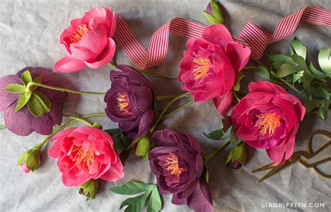 Video Tutorial How To Make Crepe Paper Peonies Lia Griffith