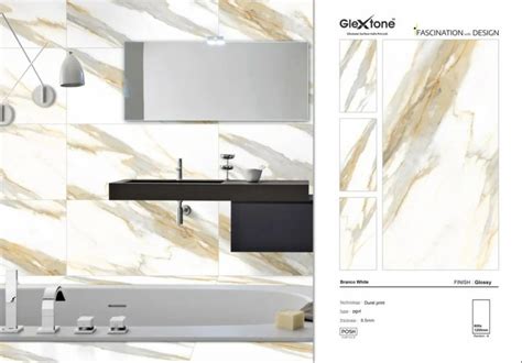 X Glextone Brand Polished Glazed Vitrified Floor Tiles