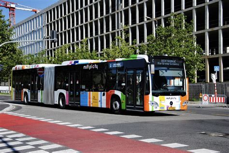 Люксембург Mercedes Benz Citaro C2 G hybrid 55 Фото Автобусный