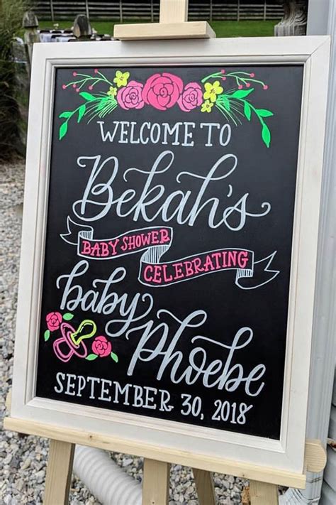 The Perfect Baby Shower Chalkboards All Made With Kassa Chalk