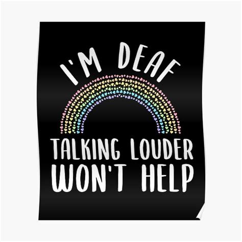 Deaf Pride Hard Of Hearing Sign Language Poster For Sale By Avlex