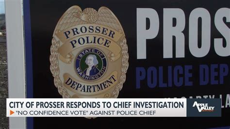 City Of Prosser Responds To Prosser Police Chief Investigation Youtube