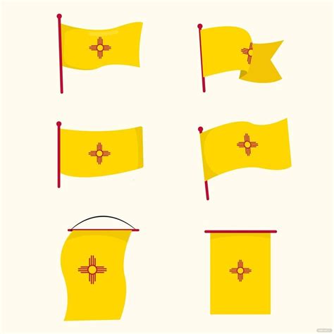 New Mexico Flag Vector in Illustrator, SVG, JPG, EPS, PNG - Download ...