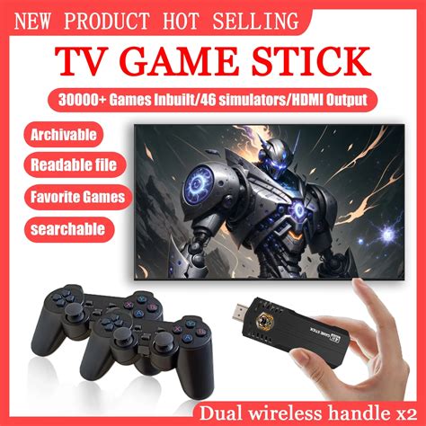 X8 Pro Game Stick 4k Wireless Hd 64gb Retro Classic Video Game Console