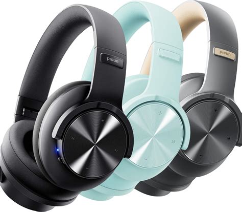 Picun 【3pack】 B8 Headphones Wireless Bluetooth Gray And Cyan