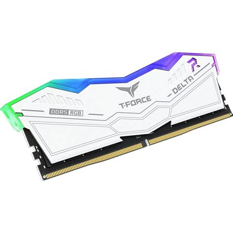 Groupe d équipe T Force Delta RGB Blanc DDR5 6000 MHz 64 Go 2x32 Go