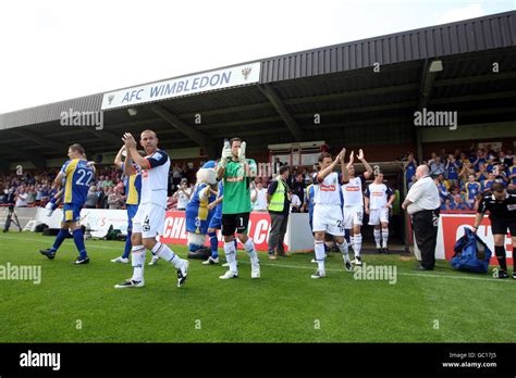 Afc Wimbledon Footballers Hi Res Stock Photography And Images Alamy