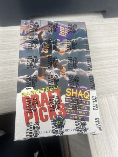 Classic Draft Picks Basketball Box Possible Shaquille O Neal