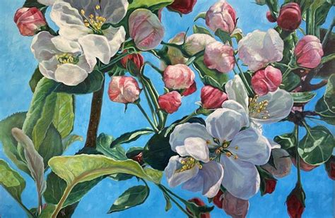 Apple Blossoms Painting By Kristina Nelson Saatchi Art