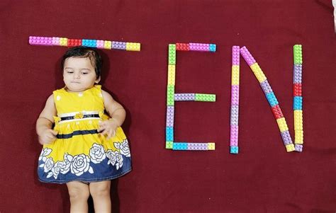 10 Month Baby PhotoShoot Idea At Home Half Birthday Photoshoot DIY