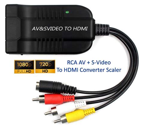 Analog Rca A V S Video To 1080p Hdmi Up Converter Scaler